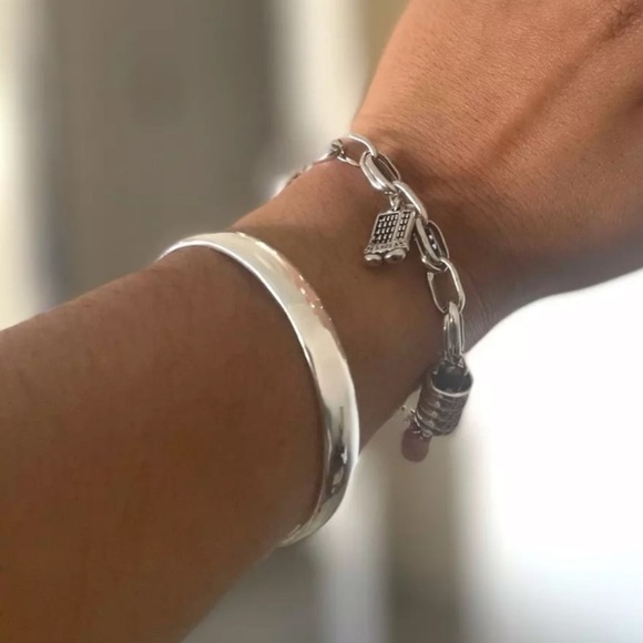 💎NEW 925 Sterling Silver Simple Cuff Bracelet - Picture 4 of 7